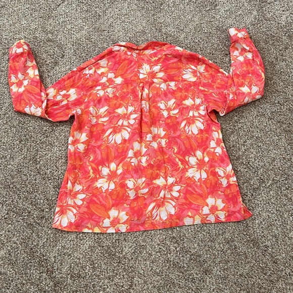EUC! Appleseed’s Blouse. Flower Print. SZ XL - Picture 7 of 9